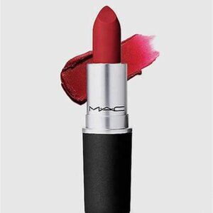 MAC Powder Kiss lipstick color - Ruby New 935
